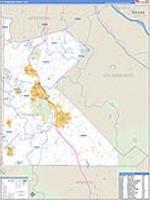 St. Francois, Mo Carrier Route Wall Map